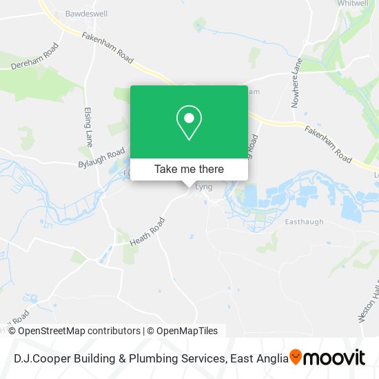 D.J.Cooper Building & Plumbing Services map