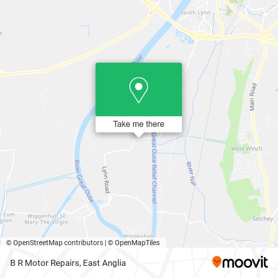 B R Motor Repairs map