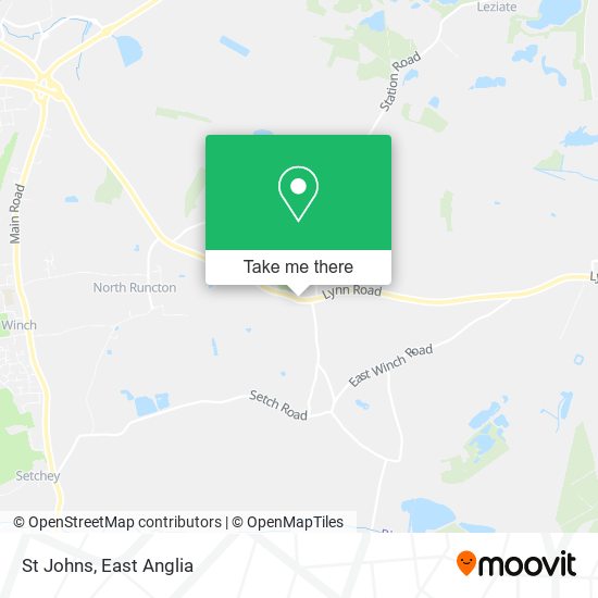 St Johns map
