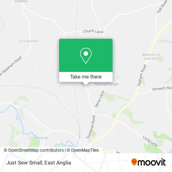 Just Sew Small map