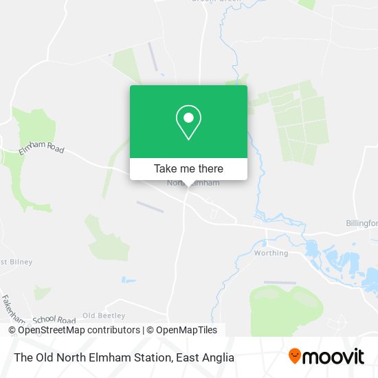 The Old North Elmham Station map