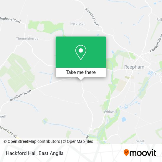Hackford Hall map