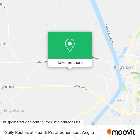 Sally Rust Foot Health Practitioner map