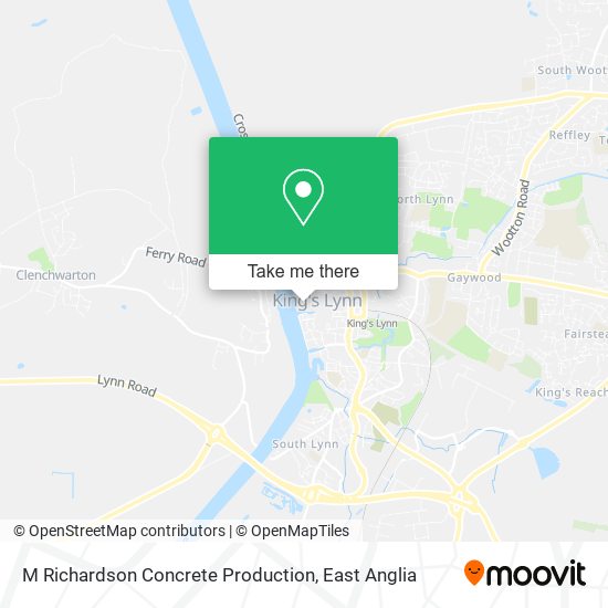 M Richardson Concrete Production map