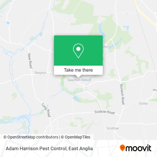 Adam Harrison Pest Control map