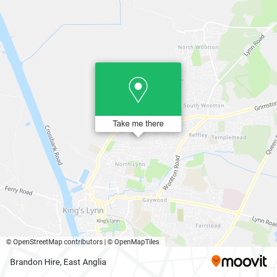 Brandon Hire map