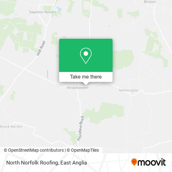 North Norfolk Roofing map