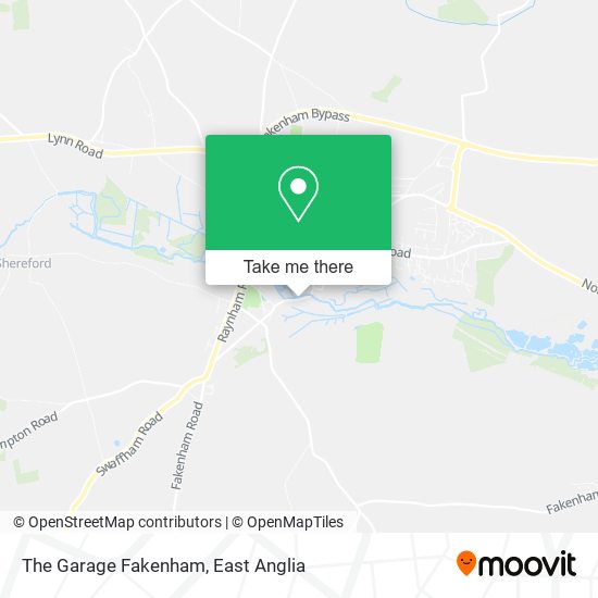 The Garage Fakenham map