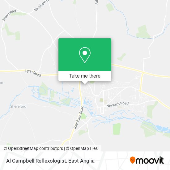 Al Campbell Reflexologist map