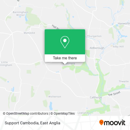 Support Cambodia map