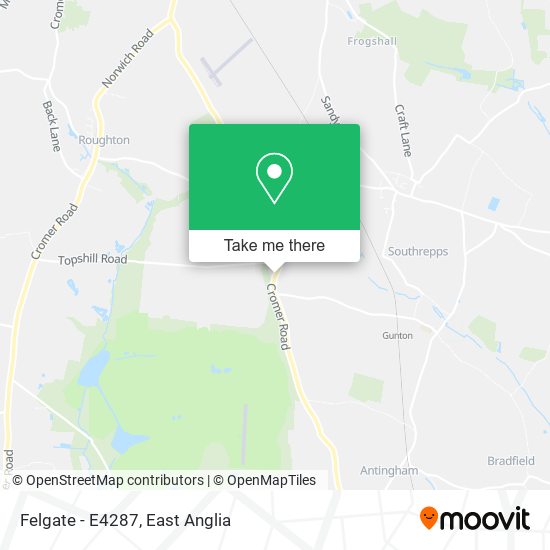 Felgate - E4287 map