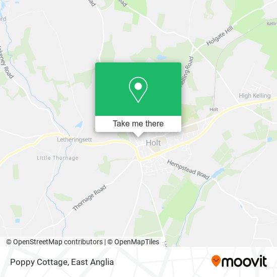 Poppy Cottage map