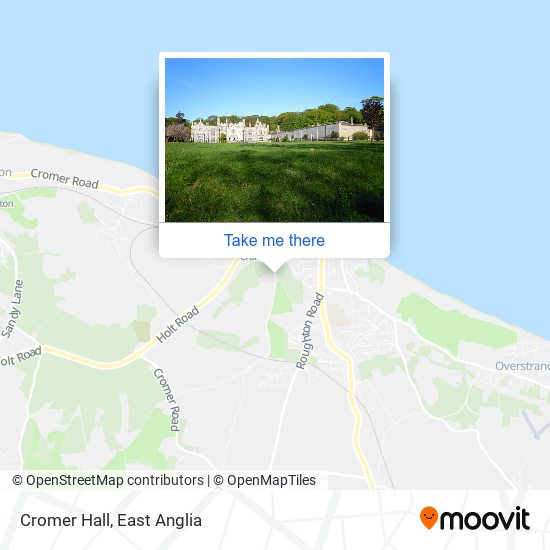 Cromer Hall map