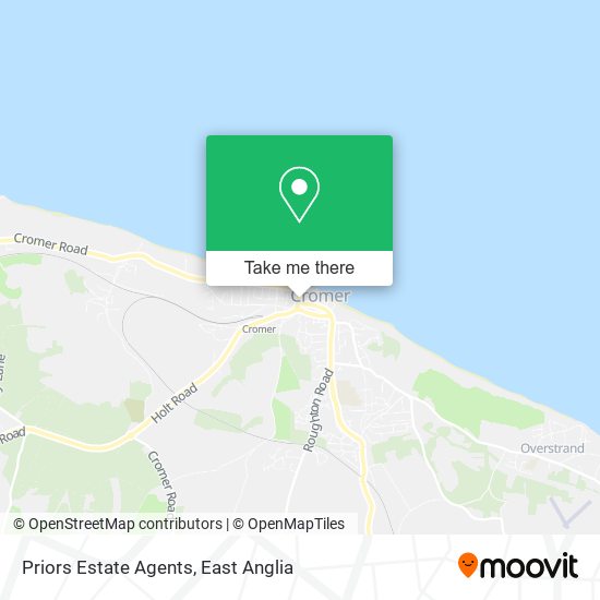 Priors Estate Agents map