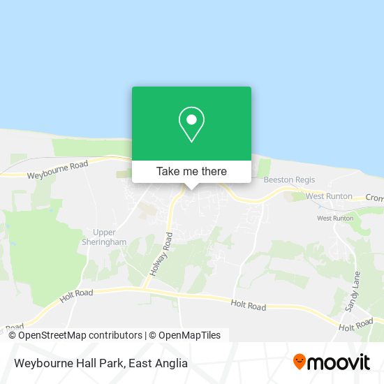 Weybourne Hall Park map