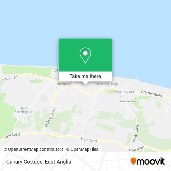 Canary Cottage map