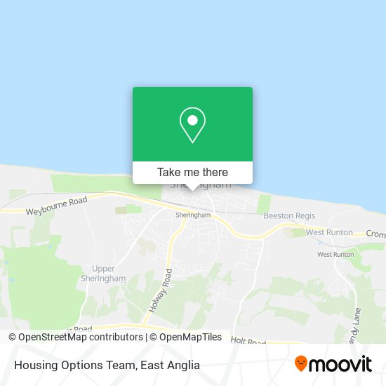 Housing Options Team map