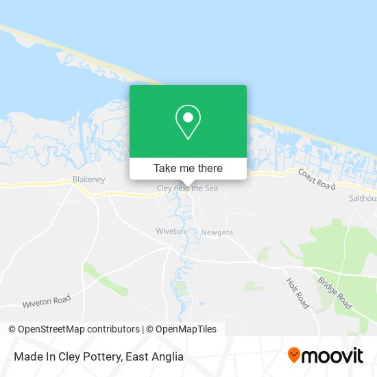 Made In Cley Pottery map