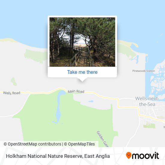 Holkham National Nature Reserve map