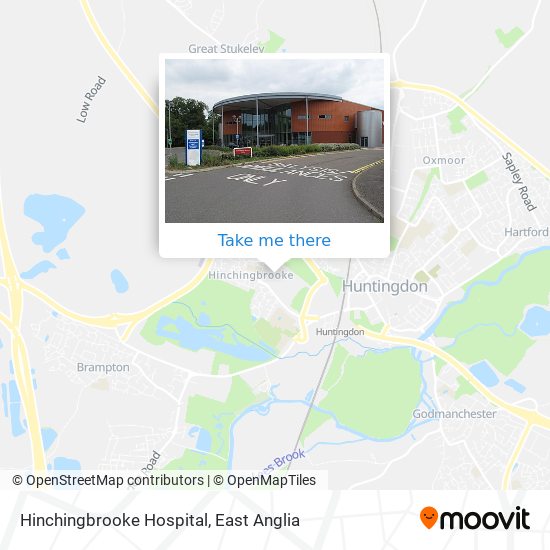 Hinchingbrooke Hospital map