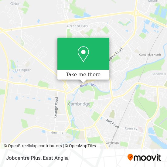 Jobcentre Plus map
