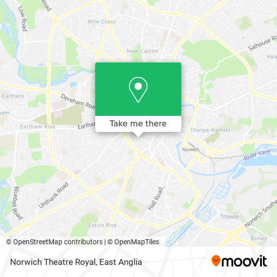 Norwich Theatre Royal map