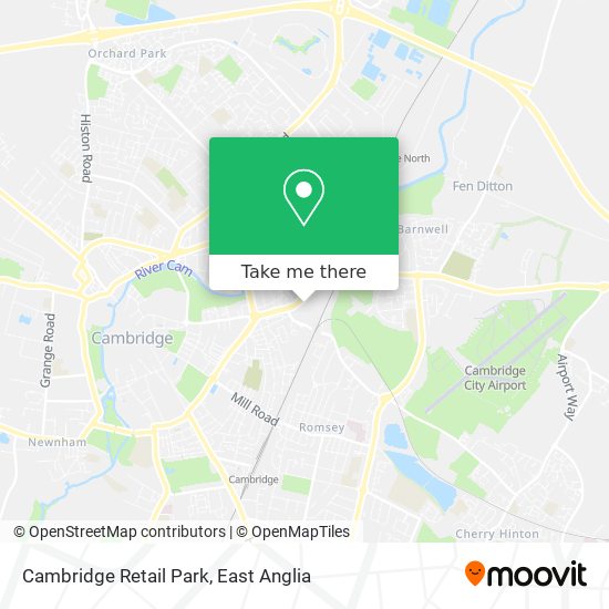 Cambridge Retail Park map