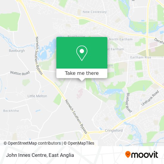 John Innes Centre map