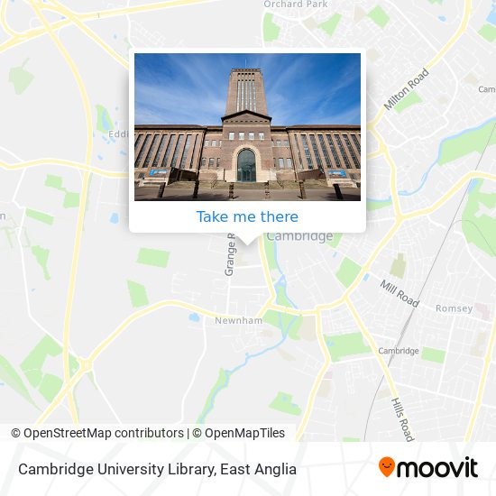 Cambridge University Library map