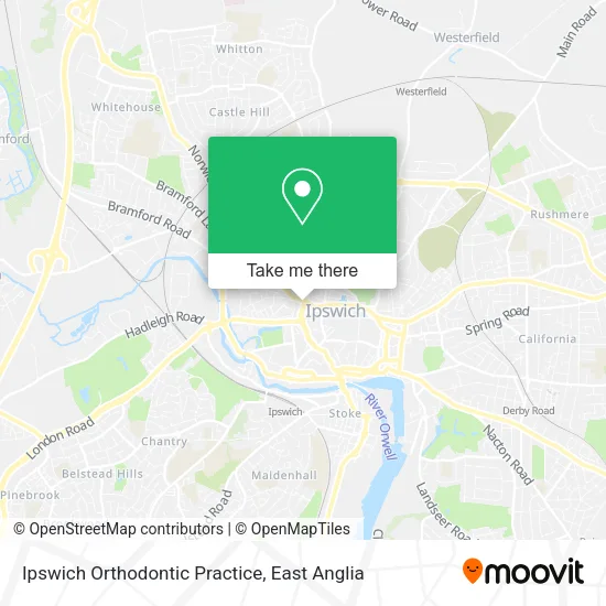 Ipswich Orthodontic Practice map
