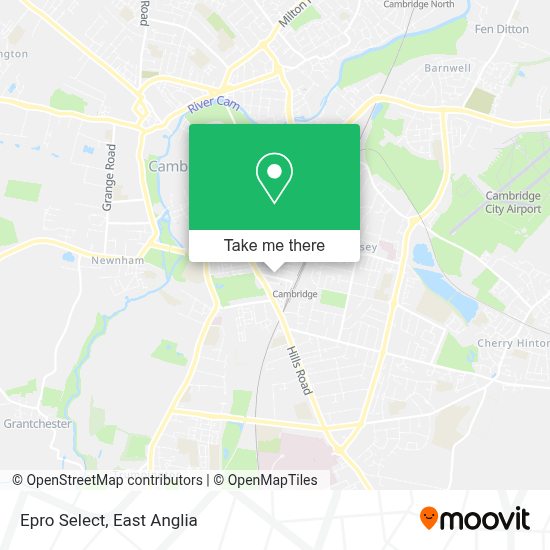 How to get to Epro Select in Cambridge by train?