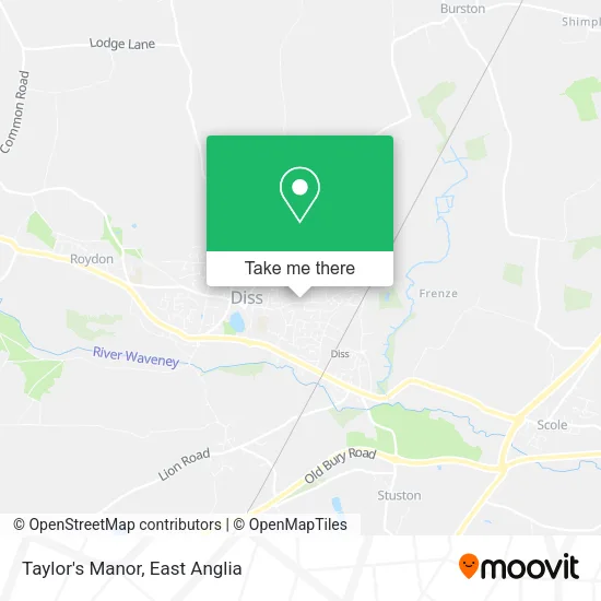 Taylor's Manor map