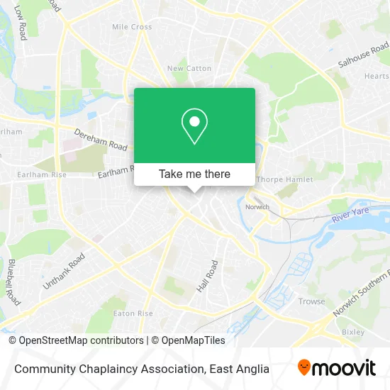 Community Chaplaincy Association map