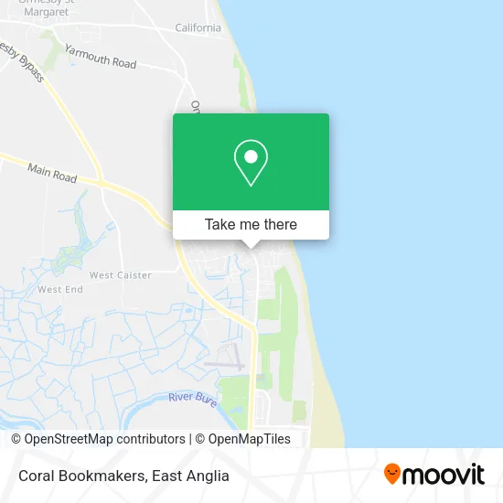 Coral Bookmakers map