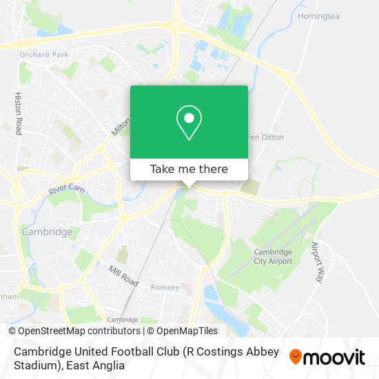 Cambridge United Football Club (R Costings Abbey Stadium) map