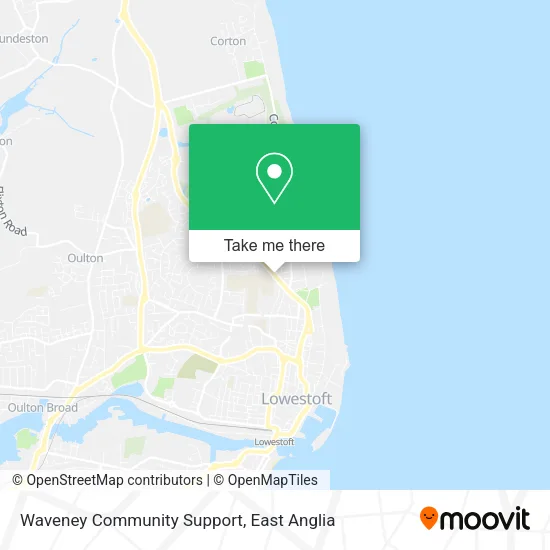 Waveney Community Support map