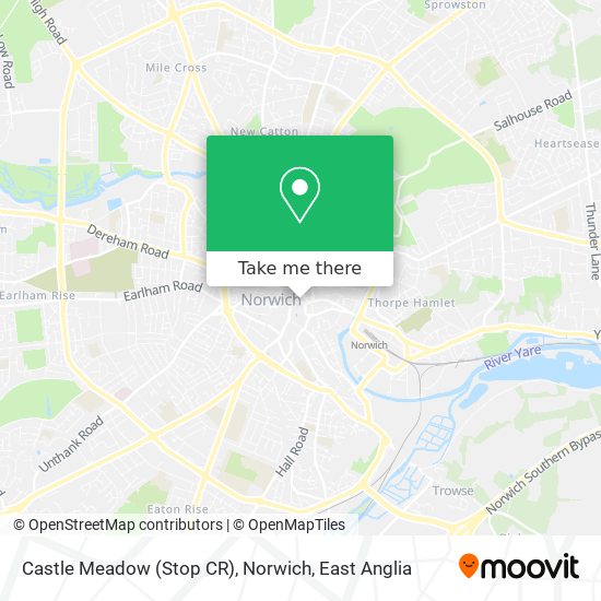 Castle Meadow (Stop CR), Norwich map