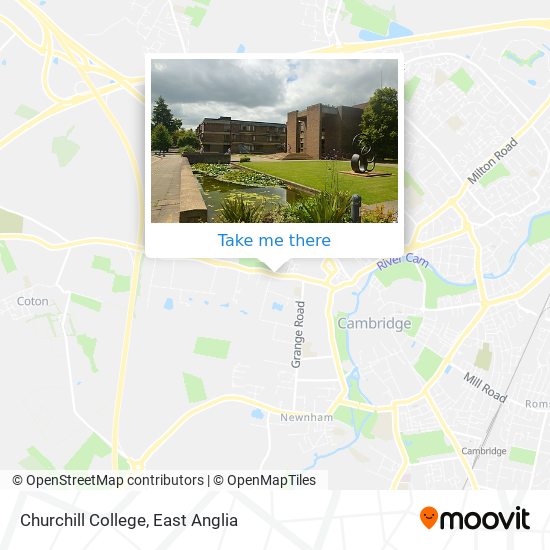 Churchill College map