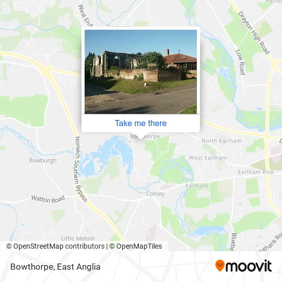Bowthorpe map