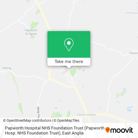 Papworth Hospital NHS Foundation Trust map