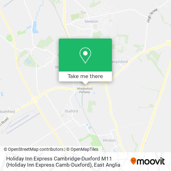 Holiday Inn Express Cambridge-Duxford M11 (Holiday Inn Express Camb-Duxford) map