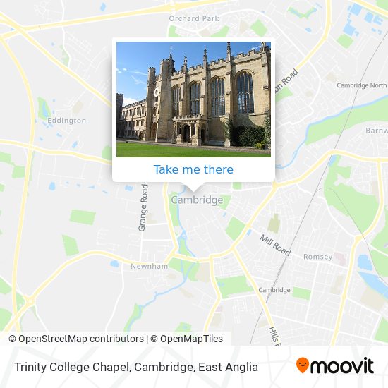 Trinity College Chapel, Cambridge map