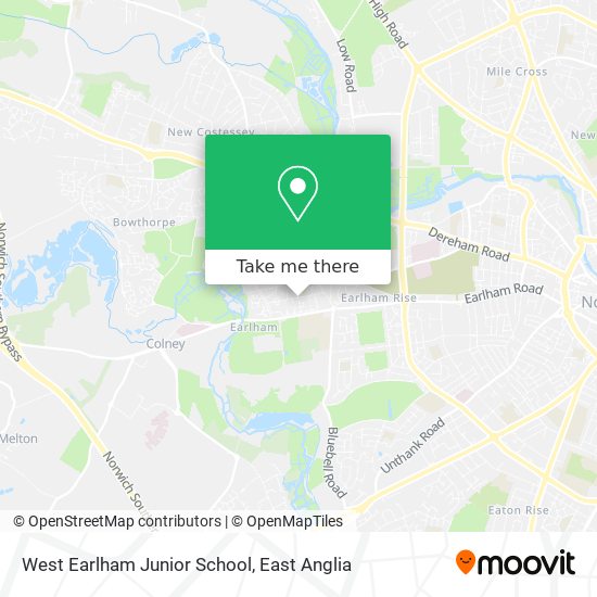 West Earlham Junior School map