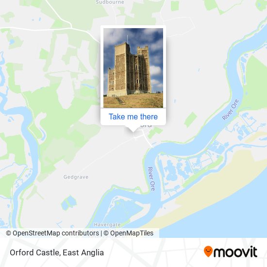 Orford Castle map