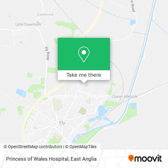 Princess of Wales Hospital map