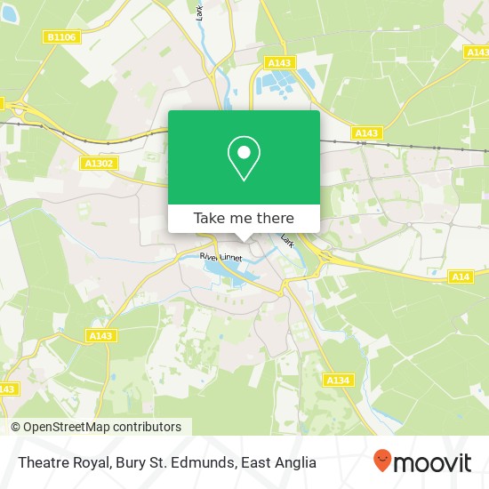 Theatre Royal, Bury St. Edmunds map