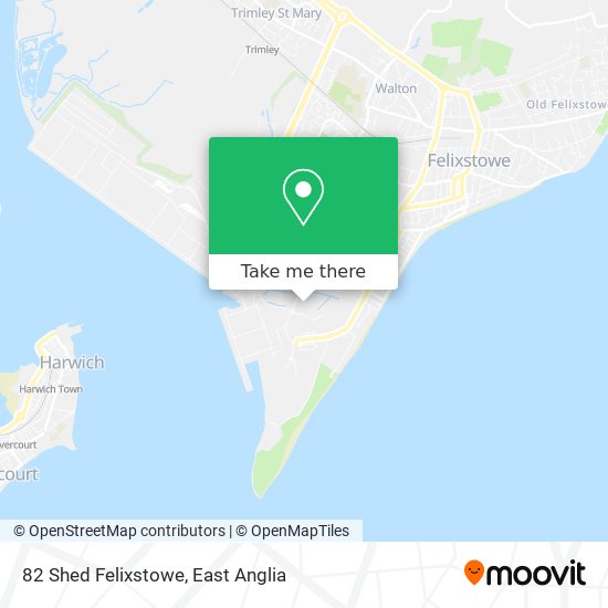 82 Shed Felixstowe map