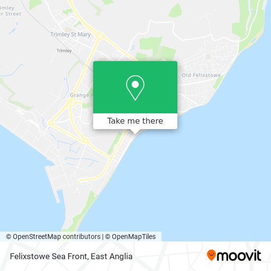 Felixstowe Sea Front map