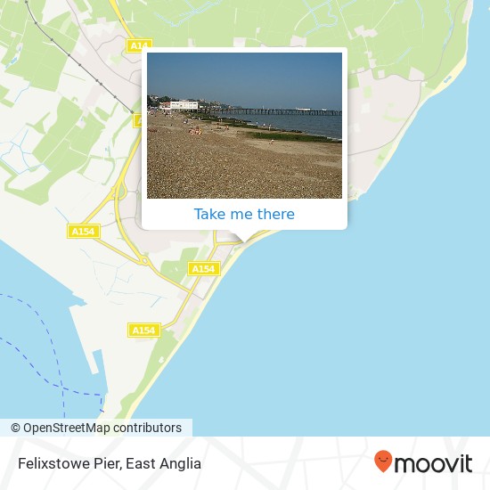 Felixstowe Pier map