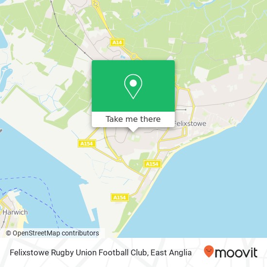 Felixstowe Rugby Union Football Club map